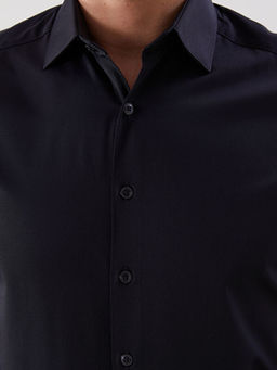 Slim Fit K?sa Kollu Gabardin Erkek G?mlek