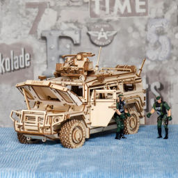 Деревянный конструктор Lemmo Бронеавтомобиль ЛИГЕР, 493 детали  фото 4