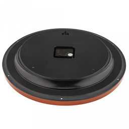 Часы настенные Пава д37,5см, h5,5см, мягкий ход, циферблат Перо белый/перламутровый; цифры арабские, черный с обводкой медного цвета; корпус пластик, светло-коричневый под дерево; в коробке (Китай) - Домашняя мода фото 5