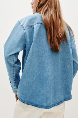 Camisa denim oversize - H&m фото 3