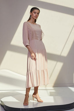 Платье 61709-2 Бежевый