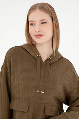 Женский свитшот цвета хаки Неожиданная скидка в корзине - U.s. polo assn фото 2