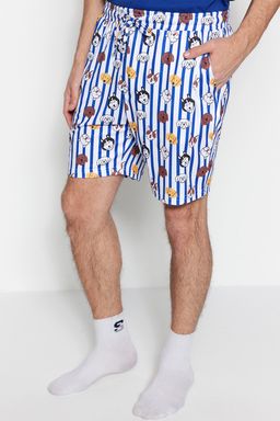 TRENDYOL MAN Gri Regular Fit Bask?l? Orme Sortlu Pijama Tak?m? TMNSS23PT00000 - Trendyolmilla фото 21