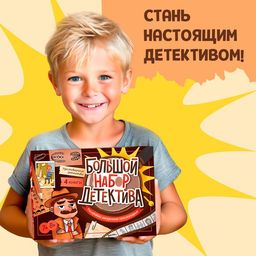 Подарочный набор «Большой набор детектива», книги, удостоверение