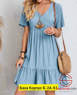 Платье женское однотонное - Bruno фото 3