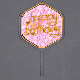 Набор для украшения торта: топпер С днём рождения, 1 шт., 10 свечей - Страна карнавалия фото 3