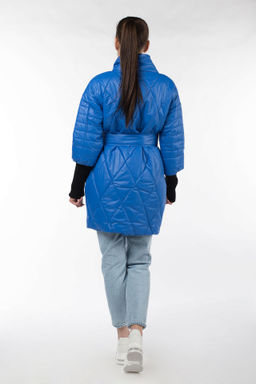 04-1762 Куртка демисезонная (Синтепон 150) пояс - Империя пальто фото 11