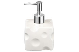 Диспенсер 380 мл 9*9*14 см Сыр, молочный белый, декор Кролик - Elan gallery фото 6