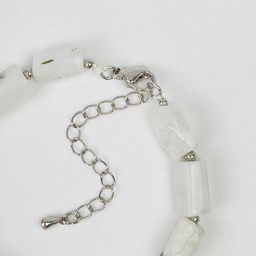 Браслет из Лунного камня с включением Турмалина 16 см + - Радуга самоцветов фото 4