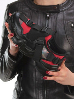 05-FDG103-3P BLACK Кроссовки женские (натуральная кожа, текстиль)