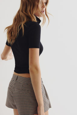 Minishorts con pliegues de caja - H&m фото 6
