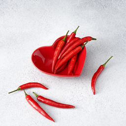 Салатник керамический Доляна «Сердце», 130 мл, 12.5×11.5 см, цвет красный