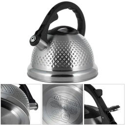 Чайник 2,7л из нержавеющей стали со свистком (100306) /KAMILLE/  фото 3