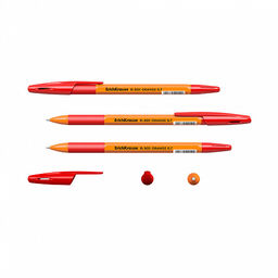 Цена за 50 шт. Ручка шариковая ErichKrause R-301 Stick&Grip Orange 0.7, цвет чернил синий (в коробке по 50 шт.)  фото 12