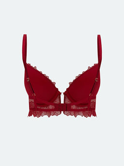 Balenli Yar?m Dolgulu Dantelli Fantezi Ti??rt S?tyen