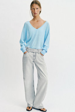 JEANS Z1975 STRAIGHT TIRO BAJO CINTUR?N / Gris claro