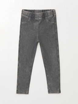 Beli Lastikli Basic K?z Bebek Tayt Pantolon