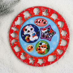 Трафарет спирограф Зверята - Лесная мастерская фото 2