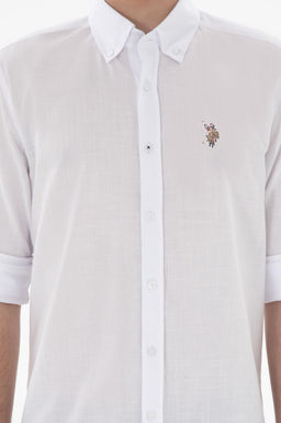 Erkek Beyaz Uzun Kollu Basic G_mlek Sepette S_rpriz _ndirim - U.s. polo assn фото 6