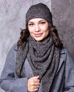 M 1153 S 1153 Комплект женский флис (колпак+косынка) (56-58)