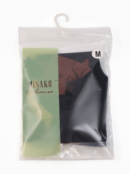 Наб бесшов трусов (3шт) жен бикини MINAKU 90%нейл/10%спанд/ласт 100%хл шок/капуч/черн р.M