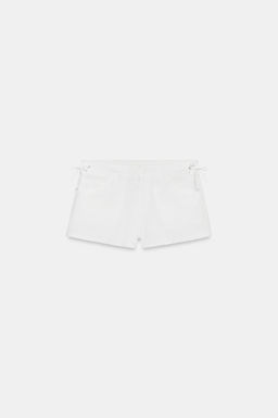 SHORTS BOLSILLOS CORDONES / Blanco - Zara фото 9