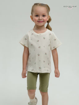 Костюм Актив бордовые тюльпанчики-оливка - Sovalina фото 14