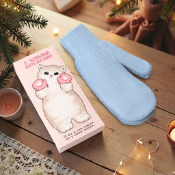 Варежки женские в подарочной коробке KAFTAN Новые варежки, размер 19