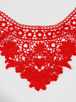 Карнавальный набор «Девица-красавица»: воротник, баска с клубникой