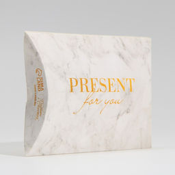 Цена за 5 шт. Коробка складная фигурная Мрамор, 11 8 2 см