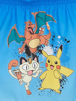 Beli Lastikli Pikachu Bask?l? Erkek ?ocuk Deniz ?ortu - Waikiki фото 2