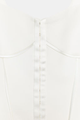 TOP BUSTIER VIVOS SATINADOS / Blanco roto - Zara фото 9