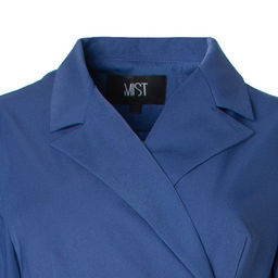 Платье женское миди с поясом MIST plus-size, синее, размер 54