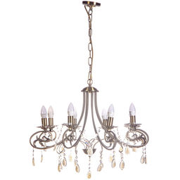 Люстра подвесная в стиле барокко "Biscotti" 8*40Вт Е14 6-MDG5932/8AB