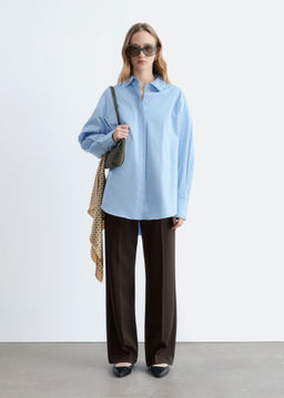 Pantalones rectos con pliegues marcados - H&m фото 10