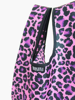 Мод.3, Майка маленькая Принт (SS3pr). Леопард, фиолетовый - Moshna фото 3