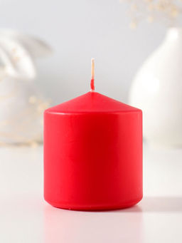 Свеча - цилиндр 6×6.5 см, красный