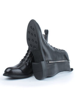 04-M3-1492 BLACK Ботинки зимние женские (натуральная кожа, натуральный мех) - Фабричный китай фото 15