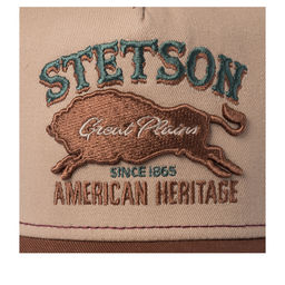 Бейсболка STETSON арт. 7751152K TRUCKER CAP GREAT PLAINS (светло-коричневый / коричневый)  фото 4