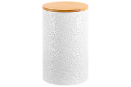 Банка д/хранения 1,2 л 11,3*11,3*18 см "Лоза" с дер. крышк. с сил. упл.