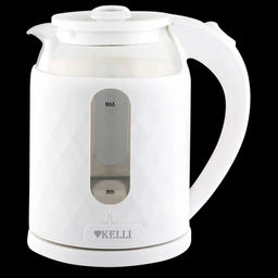 Чайник электрический "Kelli" 1,8л, комбинированный корпус стекло/пластик, термостойкое боросиликатное стекло, внутренняя подсветка, автоматическое отключение, поворачивающийся корпус на 360, закрытый нагревательный элемент, защита от перегрева, мощн