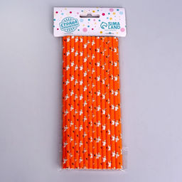 Трубочки для коктейля Привидения, в наборе 25 штук