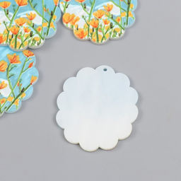 Цена за 4 шт. Декор для творчества акрил Жёлтые тюльпаны, 0.2?3.5?3.9 см