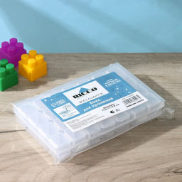 Органайзер для хранения RICCO, пластик, 28 ячеек, 17.5×11×2.8 см, прозрачный