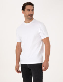 Beyaz Regular Fit Basic Ti__rt - Cacharel фото 3