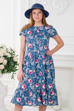 Платье женское из кулирки Кармелита Розы - Амадэль фото 14