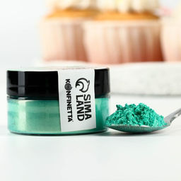 Глиттер кандурин Зелёный для десертов и напитков, водорастворимый, 5 г. - KONFINETTA фото 5