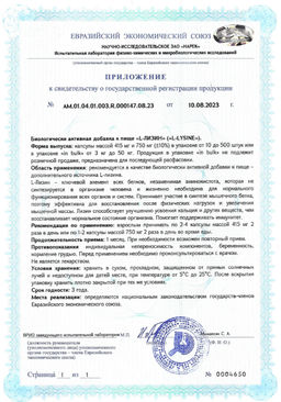 (ЧЗ) БАД L-ЛИЗИН (L-LYSINE) , 60 капсул ТЖК 750 мг тм AWOCHACTIVE  фото 5