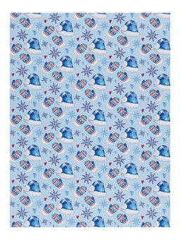 Бумага оберточная для сувенирной продукции в рулонах "Новогодний миг"