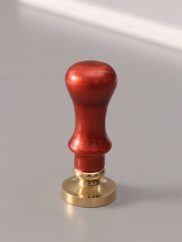 Печать для сургуча с пластиковой ручкой «Венок с буквой G», 2.5×2.5×6.3 см